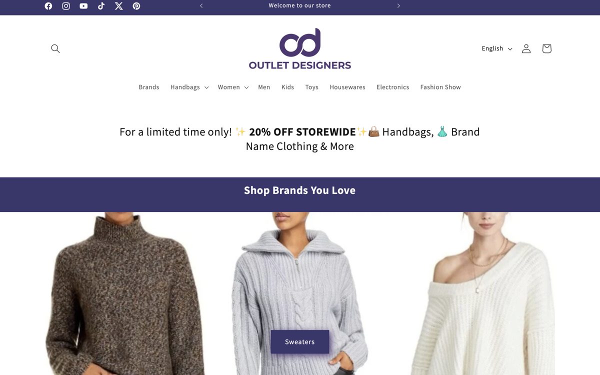 Outlet Designers — designer fashion outlet store